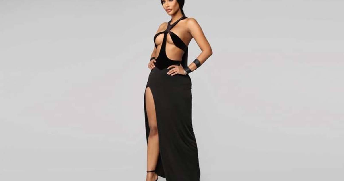 string bodycon dress