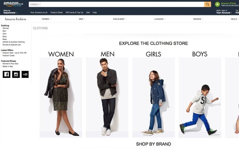 Amazon To Launch Own Fashion Brand Compete With Uk High Street