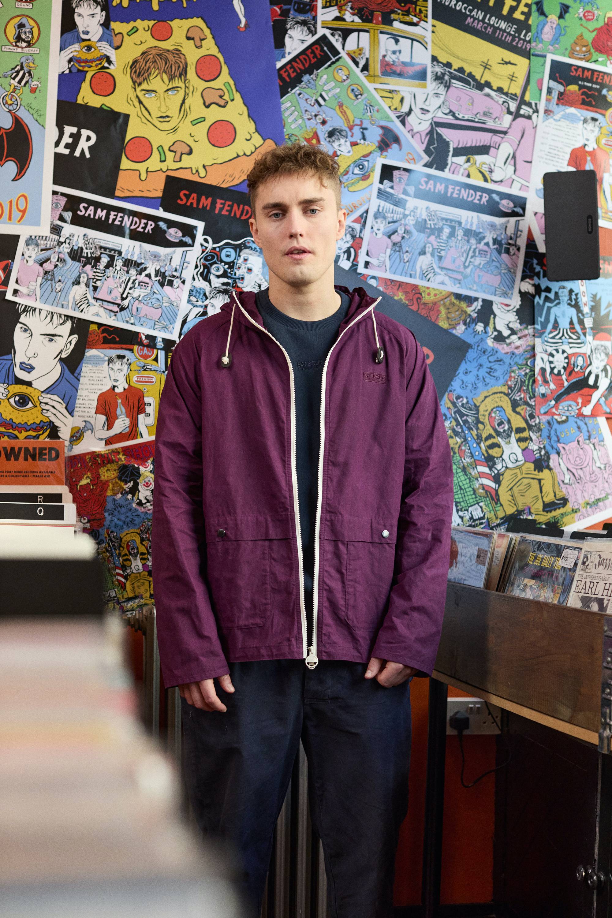 barbour sam fender overshirt